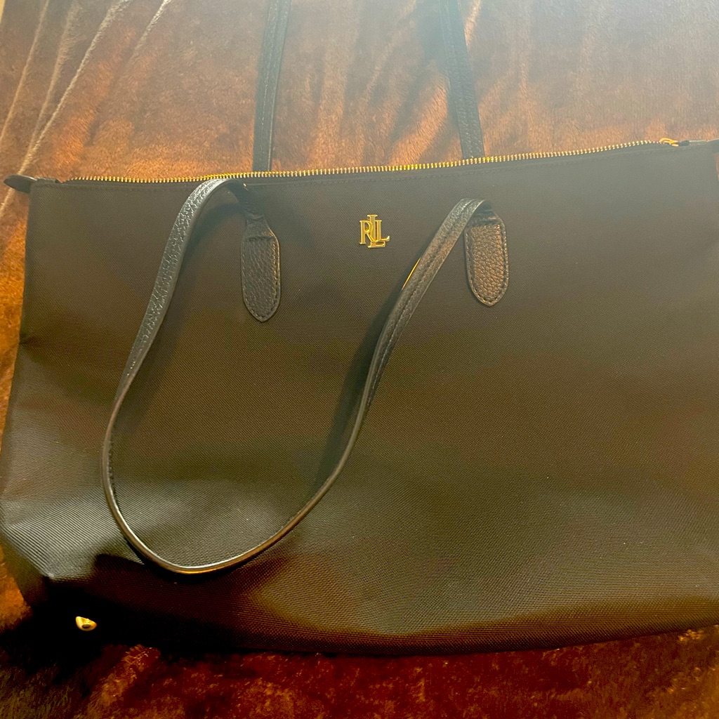 Ralph Lauren Black Canvas Tote